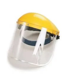 Tırpan Maskesi, Yüz Siperi - Şeffaf Camlı, Göz ve Alın Korumalı