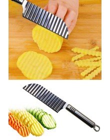 Tırtıklı Patates Kesme Bıçağı - Şekilli Sebze ve Meyve Dilimleyici