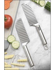 Tırtıklı Patates Kesme Bıçağı - Şekilli Sebze ve Meyve Dilimleyici