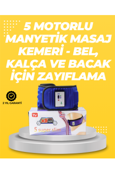 Yoğurma, Titreşim ve Manyetik Masaj Özellikli Zayıflama Aleti – 750g Hafif Tasarım