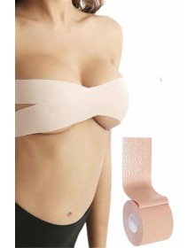 Toparlayıcı Göğüs Bandı Şekillendirici Ten Rengine Uygun Esnek Hassas Ciltlere Uygun