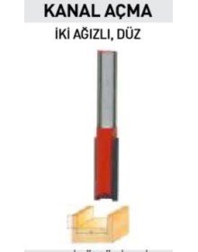 Topshop 14403 İki Ağızlı Freze Kanal Açma Bıçağı 8X8X25 mm