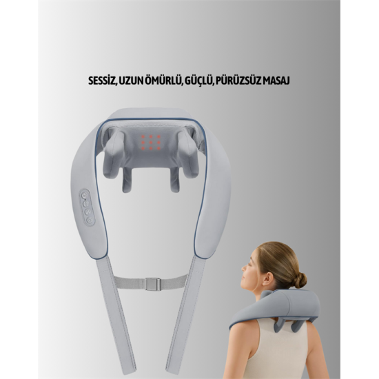 VNB-01 Isı Terapili Titreşimli Boyun Masaj Aleti