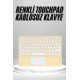 Touchpad Uyumlu Bluetooth Klavye Slim Kablosuz Wifi Q Klavye
