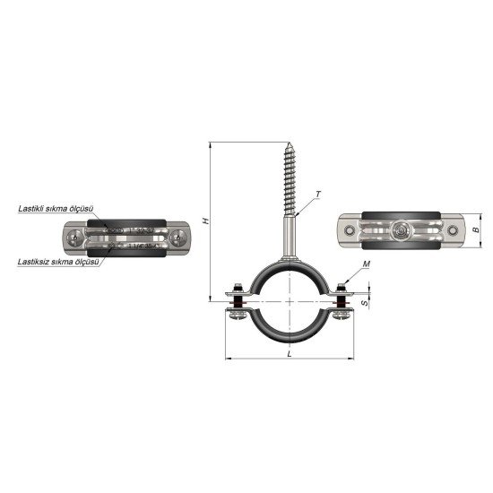 Poelsan Mavi 25X3/4X25 Kaplin Dişi Te