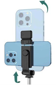 Tripod Selfie Çubuğu Bluetooth Kumandalı Kablosuz Led Işıklı