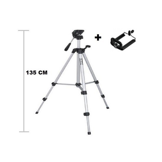 Tripod : Telefon ve Kamera Tutucu Ayak + Telefon Tutucu - 105Cm Tripod : Telefon ve Kamera Tutucu Ayak + Telefon Tutucu - 105Cm