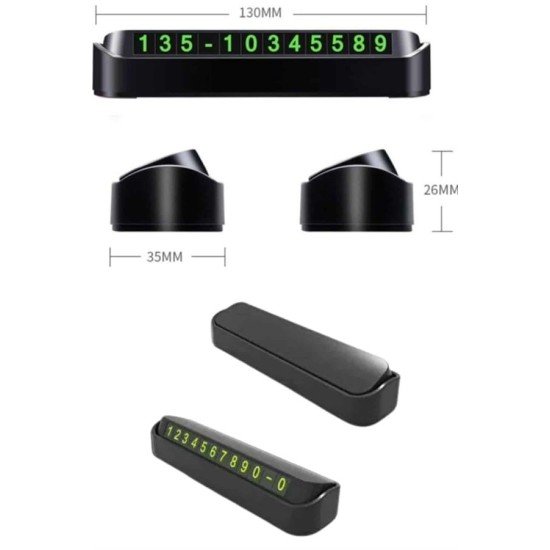 Tüm Araçlara Uyumlu Araç Içi Park Numaratör Oto Araç Numaratör