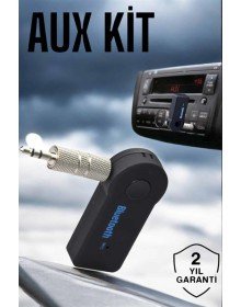 Tüm Araçlara Uyumlu Aux Car Bluetooth Kablosuz Araç Bağlantı Kiti
