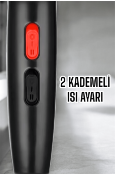 Tüm Saç Tiplerine Uygun, İki Kademeli Hız Ayarlı Fön Makinesi