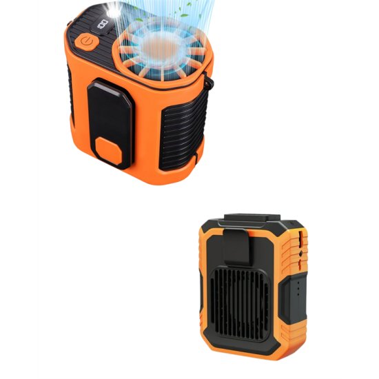 Yüksek Hızlı Mini Klima Fan – 11 m/s Rüzgar Gücü, 100 Hız Ayarı