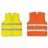 Turuncu Reflektörlü Fosforlu İkaz Yeleği