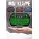 TV Uyumlu Mini Klavye Q Klavye Işıklı Tüm Cihazlara Uyumlu