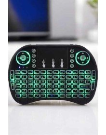 TV Uyumlu Mini Klavye Q Klavye Işıklı Tüm Cihazlara Uyumlu
