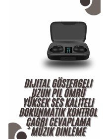 TWS Bluetooth Kulaklık 5.0 Bluetooth Bağlantılı Dokunmatik Kontrol Özelliği
