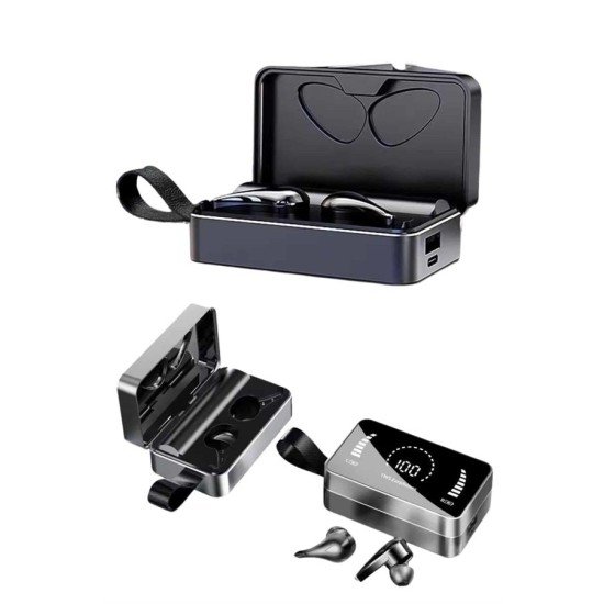 TWS Bluetooth Kulaklık Kablosuz Uzun Pil Ömrü Dijital Göstergeli Powerbank