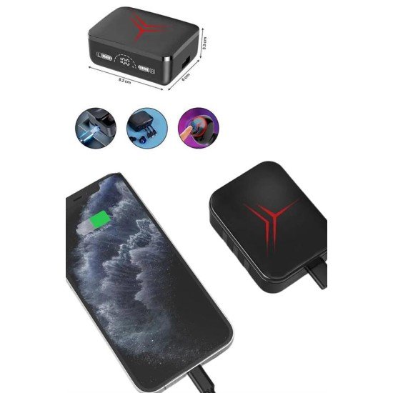 Tws Powerbank Kutulu Dijital Göstergeli Bluetooth Kulaklık Kablosuz Kulakiçi Kulaklık