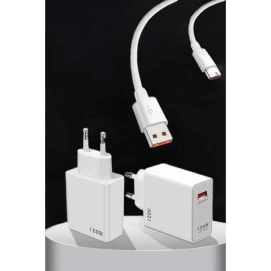 Type-C 120W Şarj Aleti Hızlı Şarj Turbo