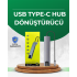 Type‑C Dönüştürücü – 2×USB3.0, SD/MS, 4K HDMI & RJ45 ile Profesyonel Kullanım