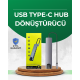 Type‑C Dönüştürücü – 2×USB3.0, SD/MS, 4K HDMI & RJ45 ile Profesyonel Kullanım Type‑C Dönüştürücü – 2×USB3.0, SD/MS, 4K HDMI & RJ45 ile Profesyonel Kullanım