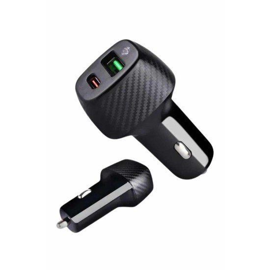 Type-C Girişli Araba Çakmaklık Şarj Cihazı 38W Oto Çakmaklık