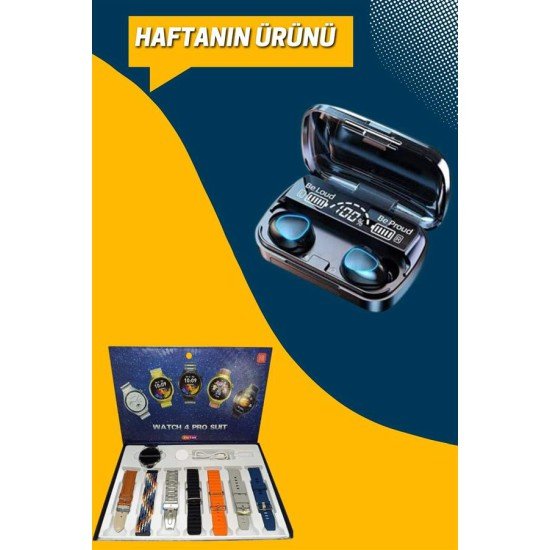 Ucuz Kaliteli Yeni Nesil 7 Kordonlu Akıllı Saat ve Kablosuz Bluetooth Kulaklık ANC Özelliği Ucuz Kaliteli Yeni Nesil 7 Kordonlu Akıllı Saat ve Kablosuz Bluetooth Kulaklık ANC Özelliği