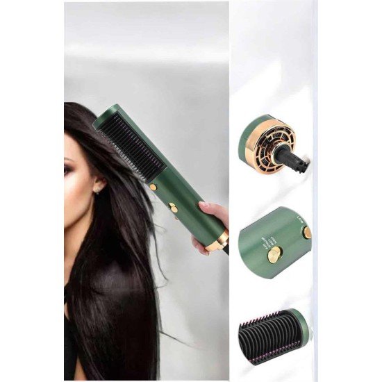 Üflemeli Fön Tarak Düzleştirici Seramik Kaplama Elektriklenme Karşıtı Üflemeli Fön Tarak Düzleştirici Seramik Kaplama Elektriklenme Karşıtı