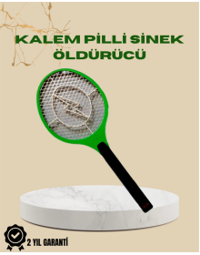 Yüksek Gerilimli Elektronik Sinek Öldürücü – Pil ile Çalışan, Güvenlik Izgaralı