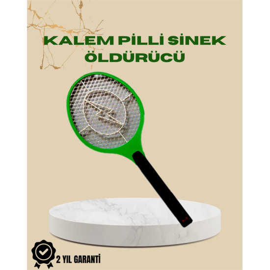 Yüksek Gerilimli Elektronik Sinek Öldürücü – Pil ile Çalışan, Güvenlik Izgaralı