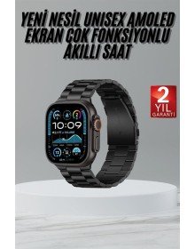 Ultra 3 Kordonlu Amoled Ekran Akıllı Saat Çok Fonksiyonlu Uyku ve Sağlık Takibi