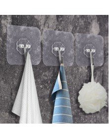 Ultra Güçlü Yapışkanlı 10LU Şeffaf Askı