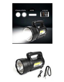 Profesyonel Ultra Güçlü LED El Feneri - Yüksek Performanslı 900 Lümen Aydınlatma