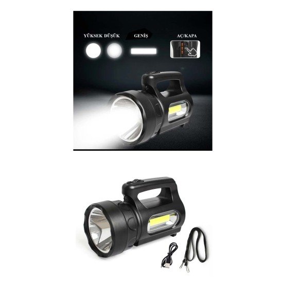 Profesyonel Ultra Güçlü LED El Feneri - Yüksek Performanslı 900 Lümen Aydınlatma Profesyonel Ultra Güçlü LED El Feneri - Yüksek Performanslı 900 Lümen Aydınlatma