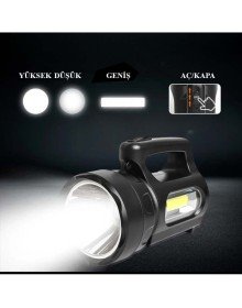 Profesyonel Ultra Güçlü LED El Feneri - Yüksek Performanslı 900 Lümen Aydınlatma