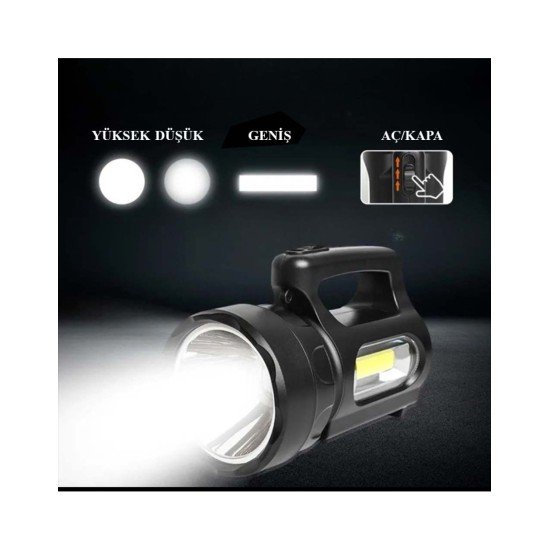 Profesyonel Ultra Güçlü LED El Feneri - Yüksek Performanslı 900 Lümen Aydınlatma Profesyonel Ultra Güçlü LED El Feneri - Yüksek Performanslı 900 Lümen Aydınlatma