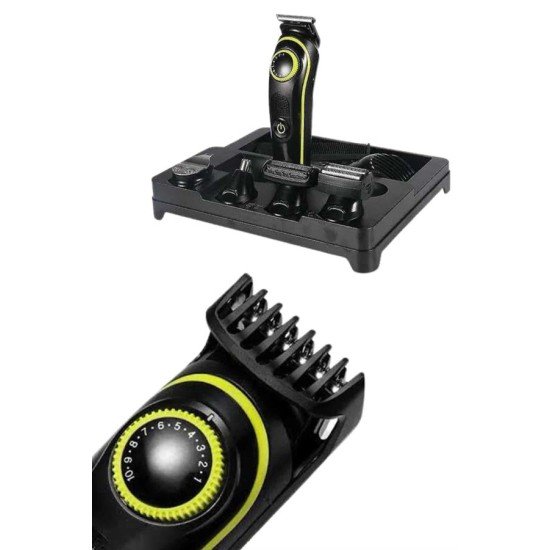 Unısex Çok Fonksiyonlu Bakım Seti Led Göstergeli Tıraş Makinesi Saç Sakal Vücut