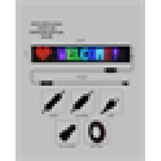 Yüksek Parlaklık Ayarlı RGB LED Ekran Kayan Yazı ve Grafik Destekli Esnek Panel