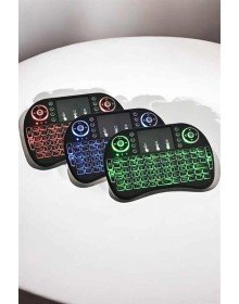 USB Bağlantılı Mini Q Klavye Işıklı Tüm Cihazlara Uyumlu