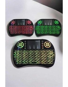 USB Bağlantılı Mini Q Klavye Işıklı Tüm Cihazlara Uyumlu