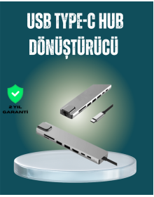 USB‑C Çoklu Bağlantı Merkezi – 5 Gbps, 100‑240 V, Sağlam Eloksal Tasarım