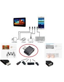 Usb to Micro USB ye Dönüştürücü - Klavye Mouse Joystick Telefona Bağlama