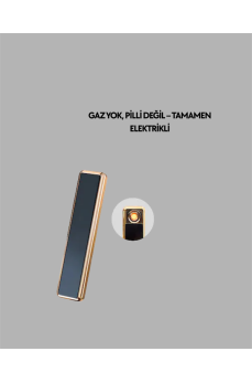 Rüzgar Geçirmez Elektronik Çakmak – Modern Tasarım, Metal Gövde