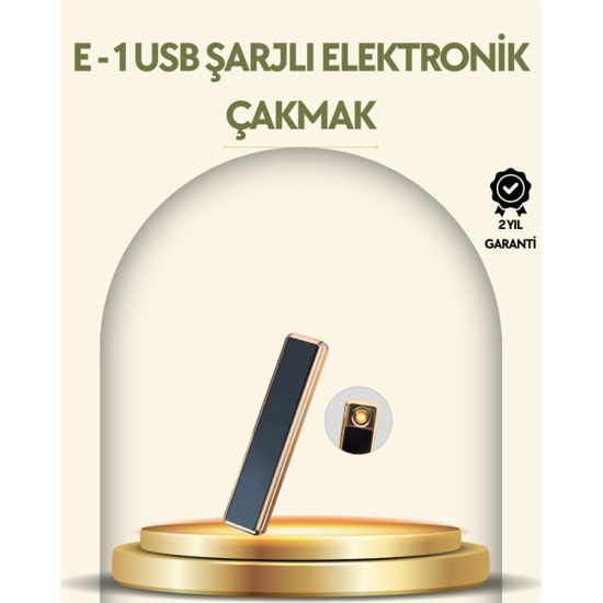 USB Şarjlı Alevsiz Elektronik Çakmak – Rüzgara Dayanıklı, Gazsız, Güvenli Kullanım