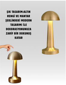 Modern Tasarım Şarjlı Masa Lambası – 1800 mAh Batarya