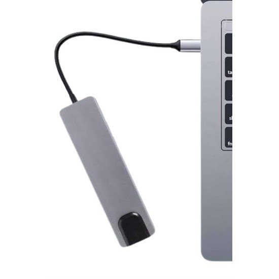 Usb Type-c Hub Dönüştürücü Çevirici Çoklayıcı Macbook Çevirici 8 Portlu