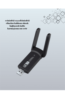 USB WiFi Adaptör – 1200 Mbps Hız