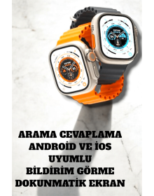 Uyku ve Nabız Takipli, Wireless Şarjlı Akıllı Saat Android ve iOS Uyumlu