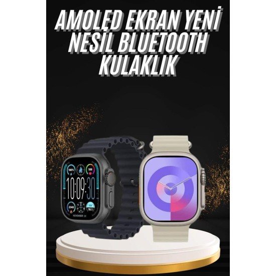 Uyku ve Sağlık Takibi Yapabilen GPS Uyumlu Plastik Kordonlu Akıllı Saat