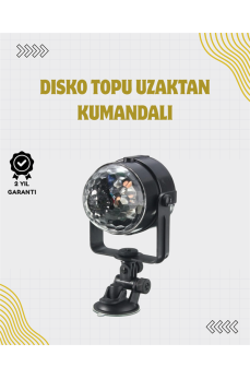 Uzaktan Kumandalı, Ses Kontrollü LED Disko Işığı - Parti ve Kulüpler İçin