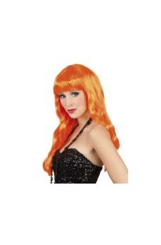 Uzun Peruk Saç - Turuncu